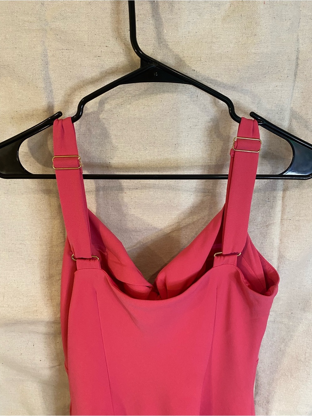 Siena Studio Hot Pink Twist-Front Midi Dress - Picture 6 of 12